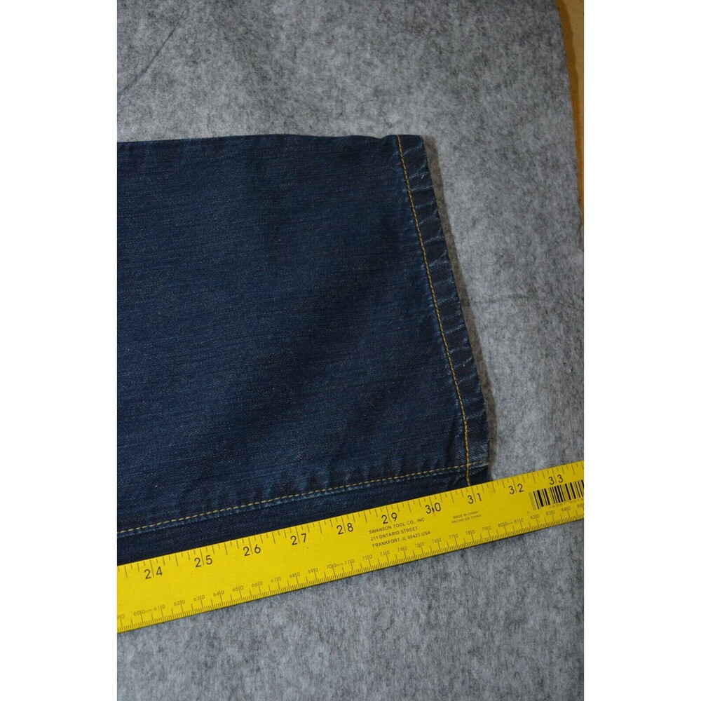 Polo Ralph Lauren Jeans Mens 35X32 Blue Authentic Straight Leg Denim - Picture 3 of 16